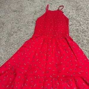 Red Floral Sundress